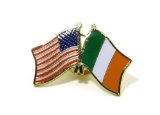 Irish American Flags Pin
