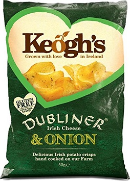 Keoghs Dubliner Cheese and Onion Crisps