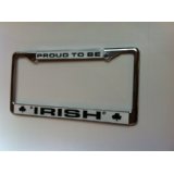 Proud to Be Irish License Plate Frame